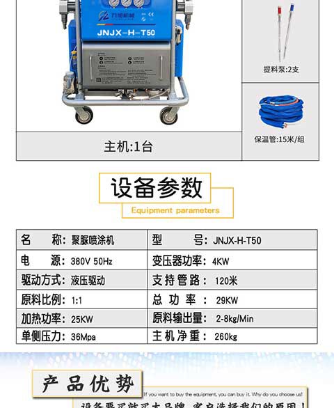 JNJX-H-T50聚脲噴涂設備 圖3